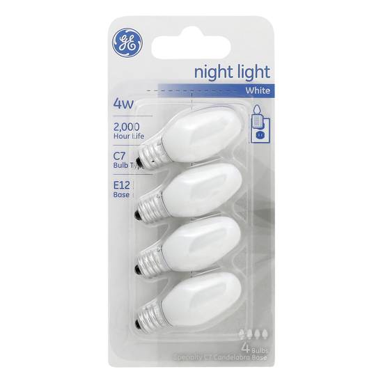 General Electric 4w White Night Light Bulbs (4 ct)