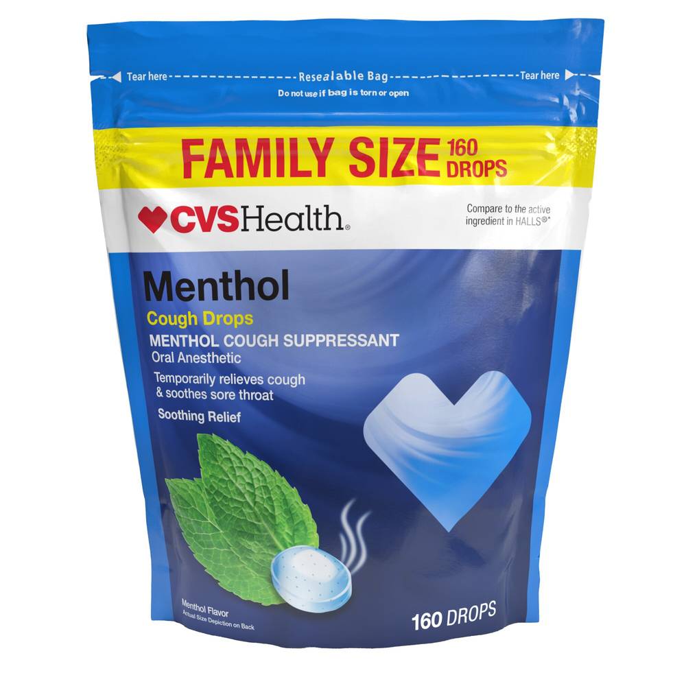 CVS Health Cough Drops, Menthol (160 ct)