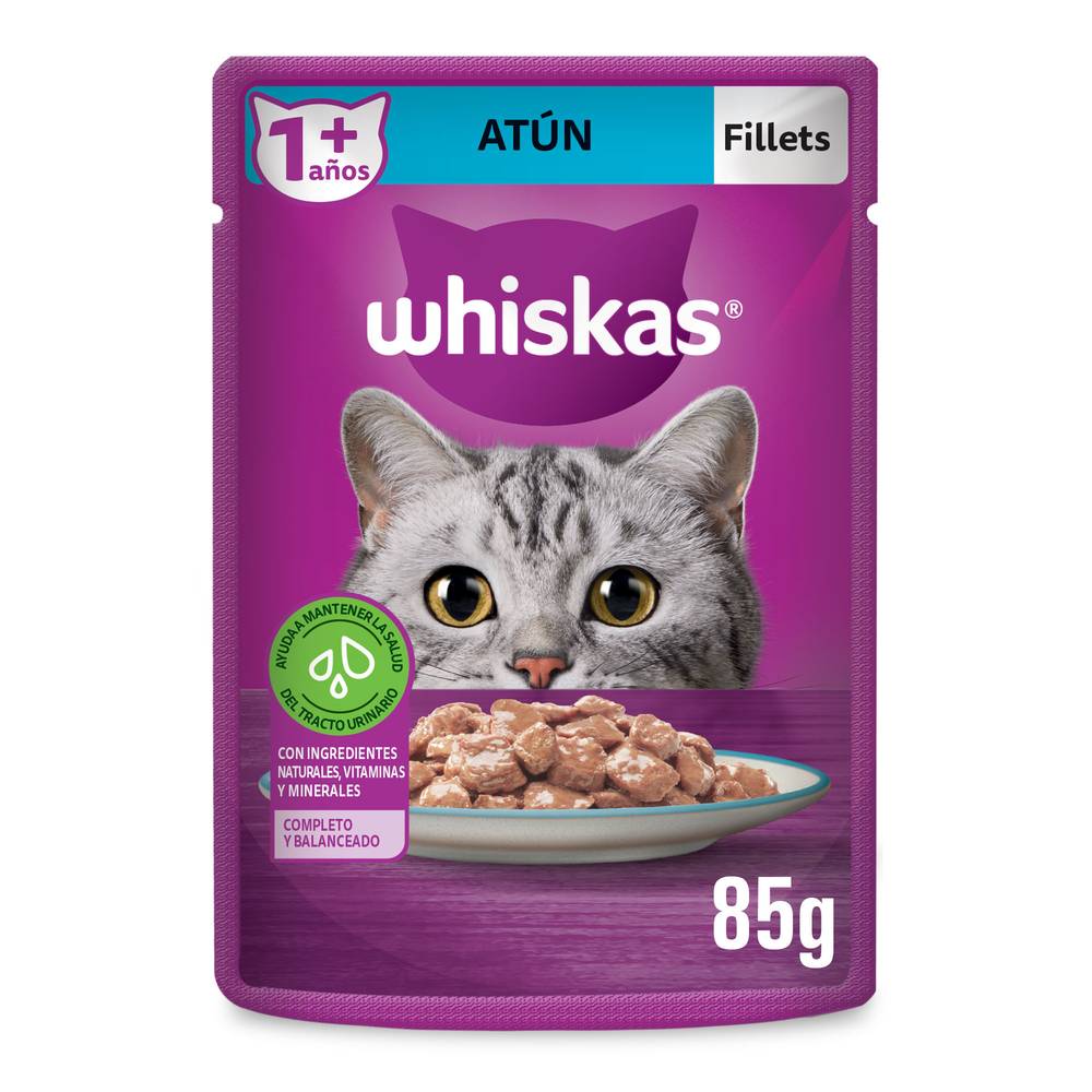 Whiskas · Alimento húmedo para gato fillets de atún (85 g)