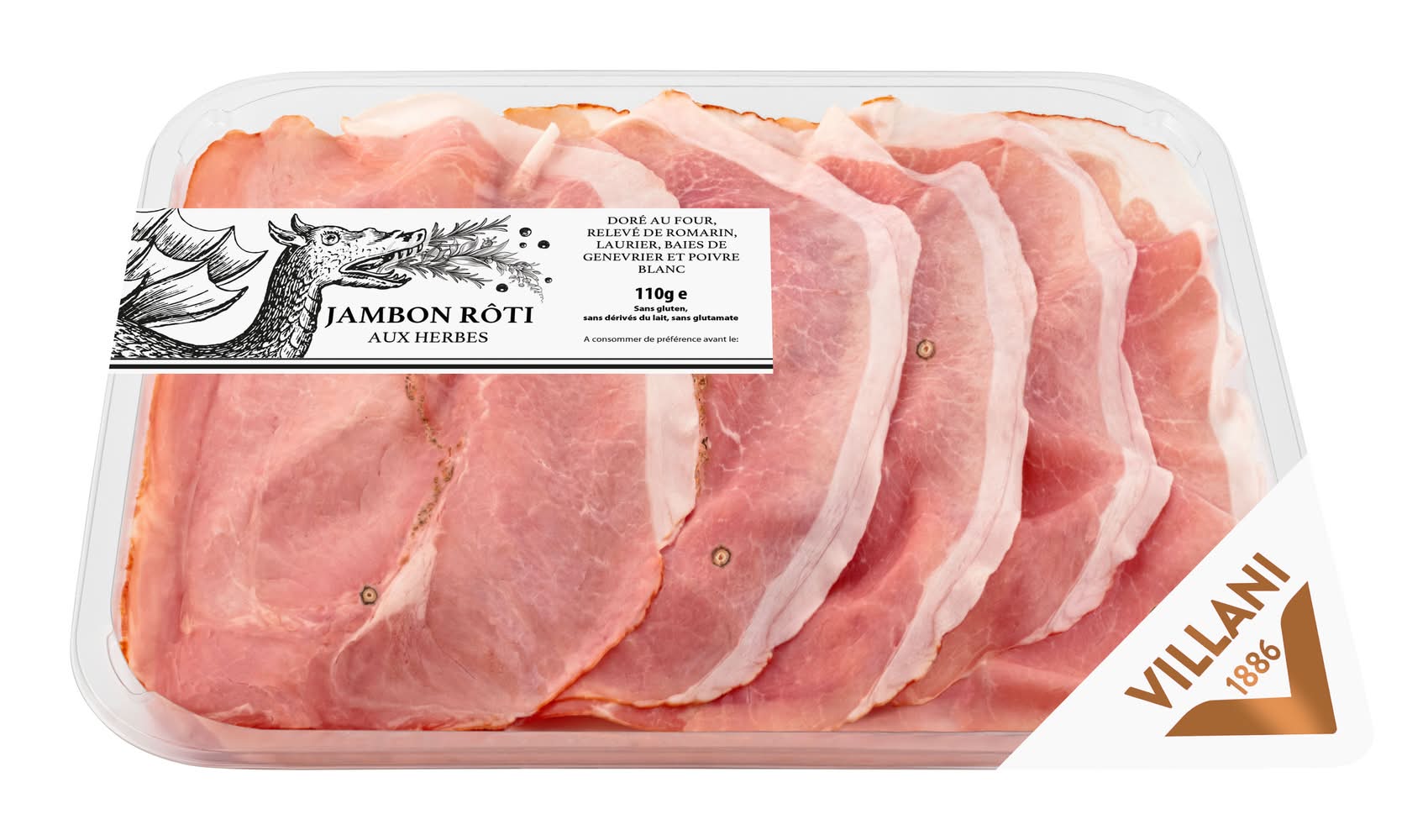 Villani - Jambon cuit rôti aux herbes (110g)