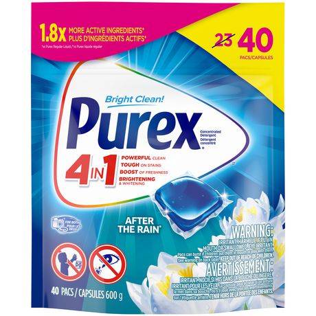 Purex After the Rain Detergent Pacs 4-in-1 (40 units)