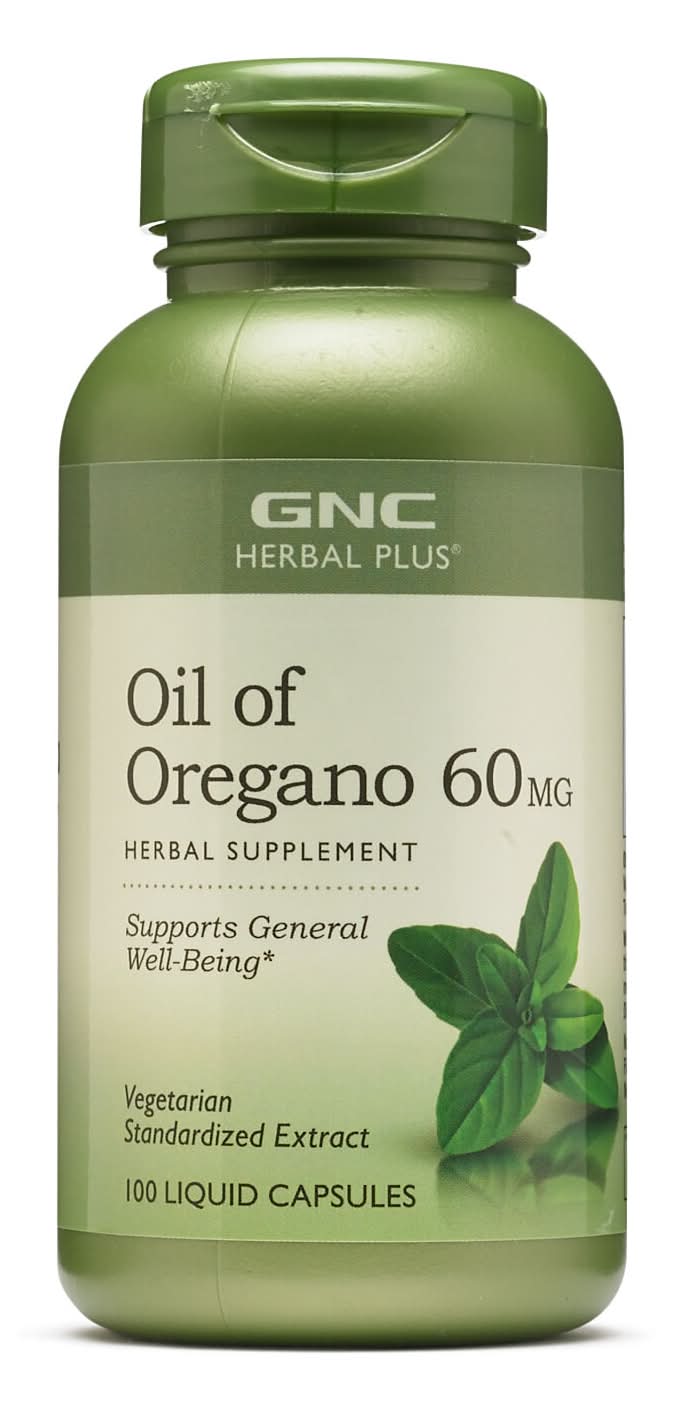GNC Herbal Plus Oil Of Oregano 60 mg Liquid Capsules (100 ct)