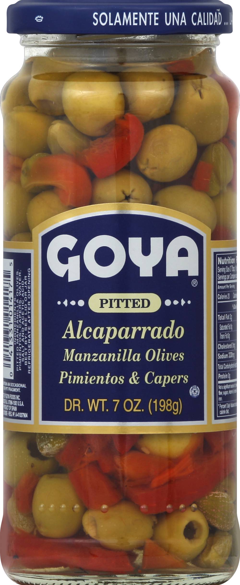 Goya Pitted Alcaparrado Manzanilla Olives Pimientos & Capers (7 oz)