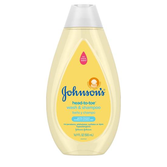 Johnson's Baby Body Wash & Shampoo, 16.9 FL OZ