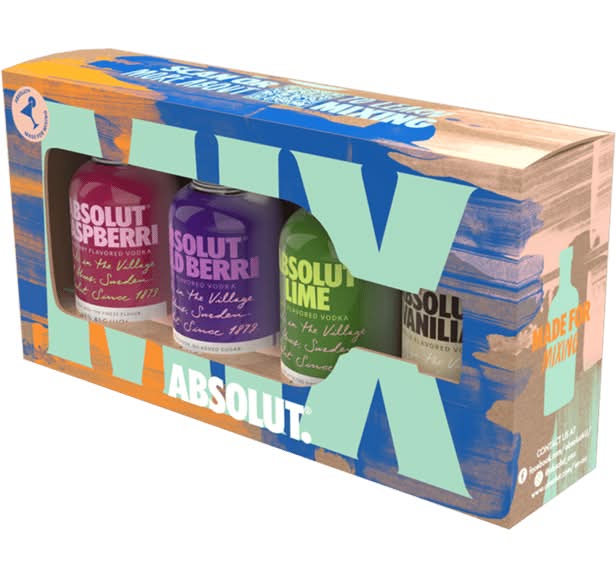Absolut Flavour Mix Miniatures 4X50Ml
