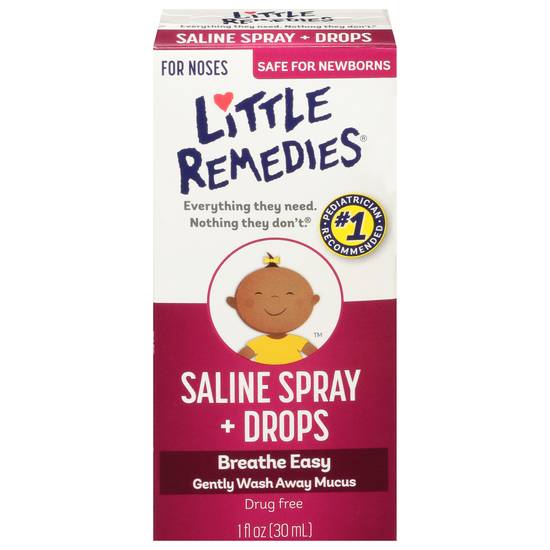 Little Remedies Saline Spray Drops For Noses