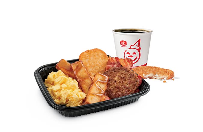 3PC Classic French Toast Sticks Platter Combo With Bacon & Sausage