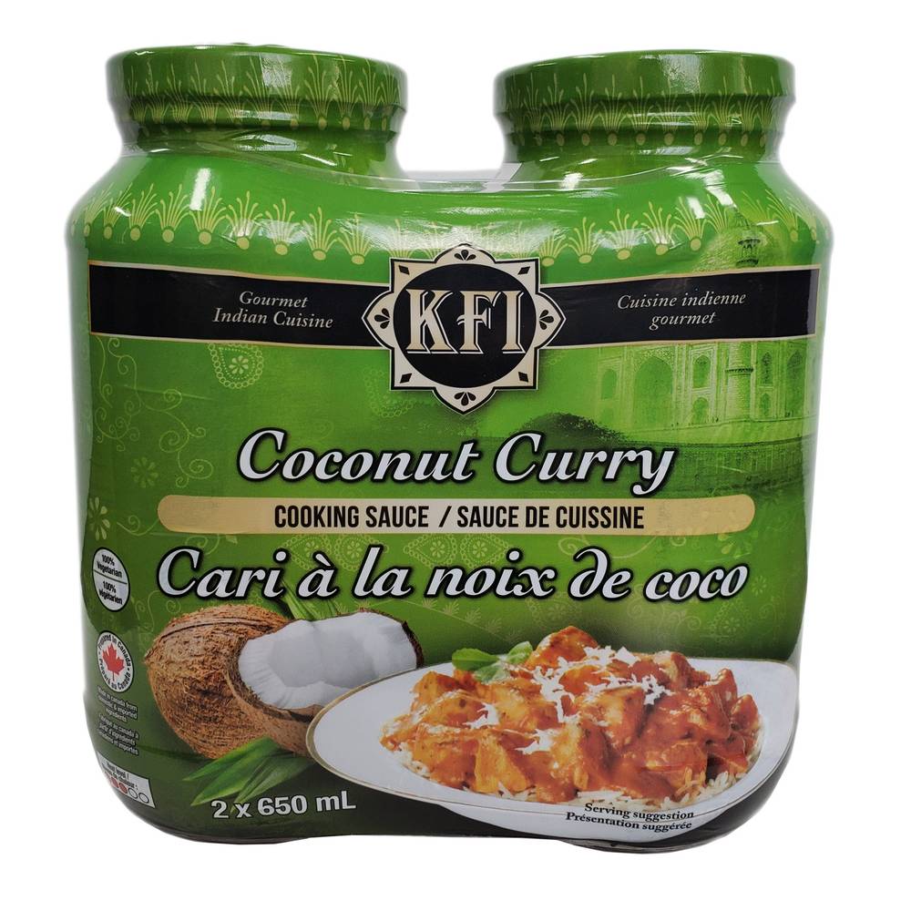 Kfi Coconut Curry Cooking Sauce,  2 X 650 Ml