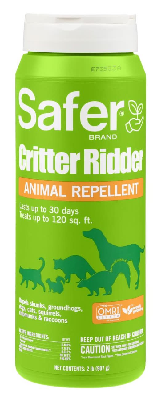 Safer Brand Critter Ridder Animal Repellent Granules For Most Animal Types 2 Lb