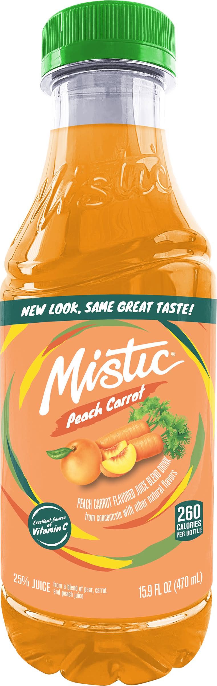 Mistic Juice Drink, Peach Carrot (15.9 oz)