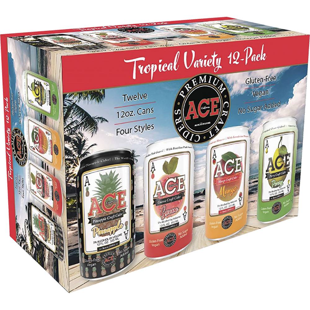 Ace Tropical Craft Cider Variety pack (12 ct, 12 fl oz)