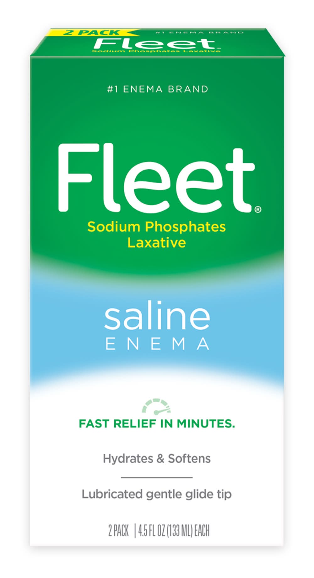 Fleet Laxative Saline Enema (9 fl oz, 2 ct)