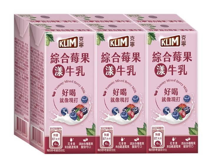 克寧綜合莓果漾牛乳198ml <198ml毫升 x 1 x 6Bottle瓶>
