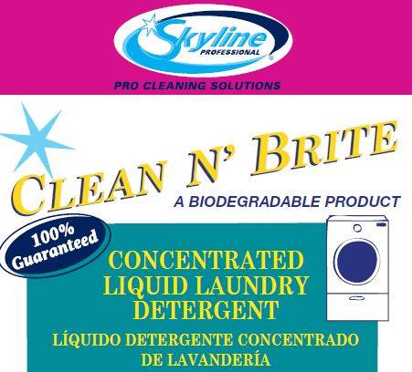 Skyline Professional Clean N' Brite Liquid Laundry Detergent