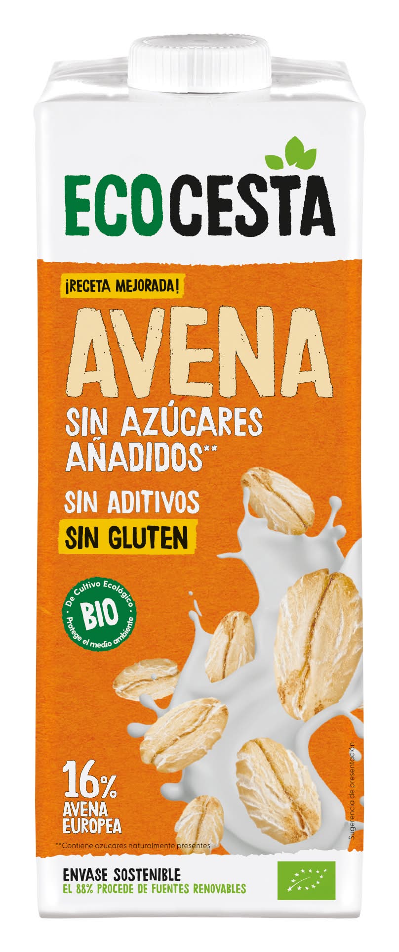 Avena vegetal sin azucares añadidos · Ecocesta (1 L)