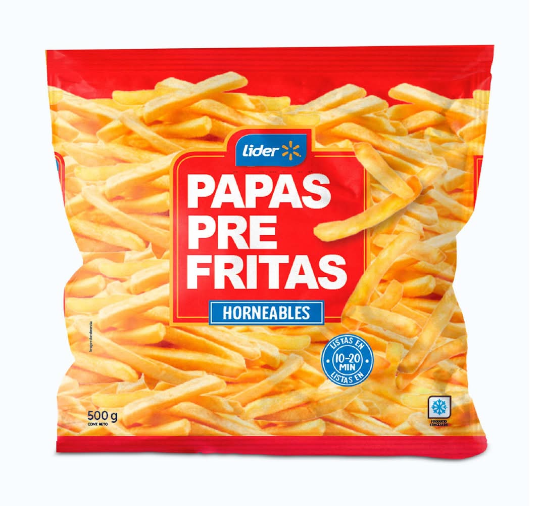 Lider · Papas pre fritas (500 g)