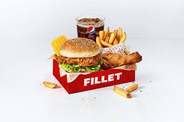 Fillet Box Meal with 1 pc Chicken
