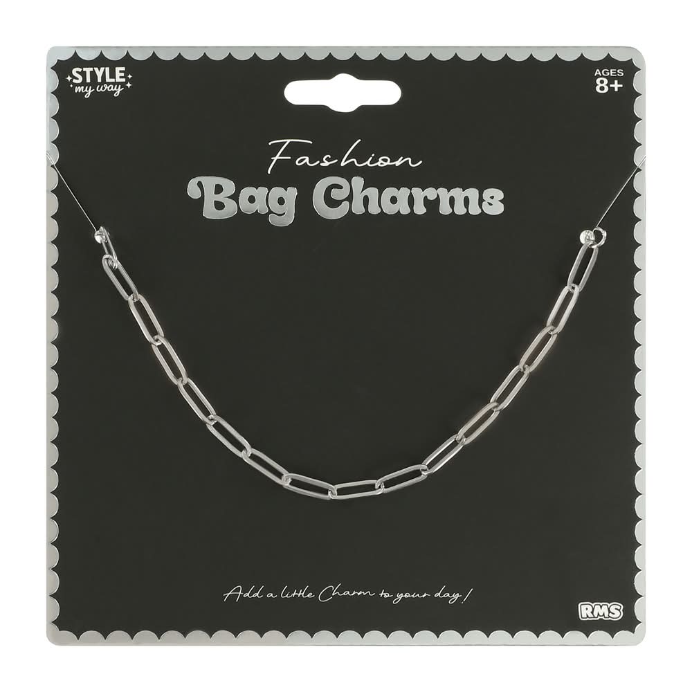 Fashion Bag Charms 5-Pack Silver