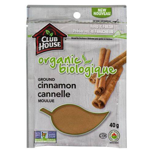 Club house cannelle moulue biologique (40 g) - organnic ground cinnamon (40 g)