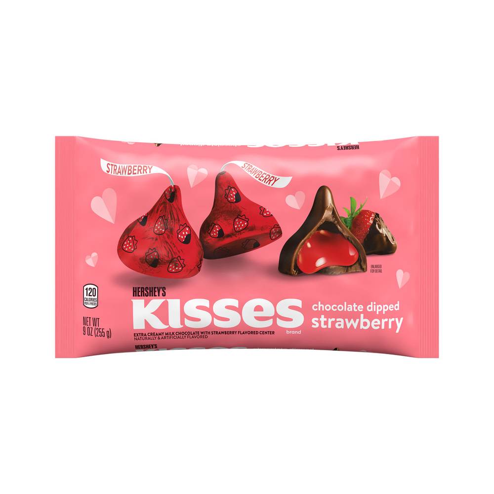 Hershey's Kisses Strawberry Chocolate Dipped (9 oz)