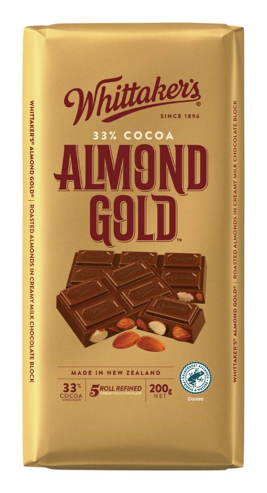 Whittaker's Block Almond Gold (200g)