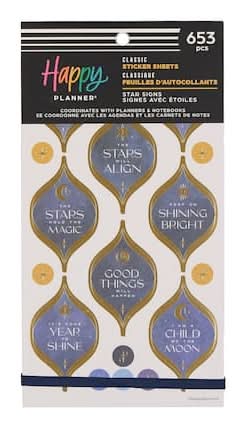 The Classic Happy Planner Star Signs Sticker Book