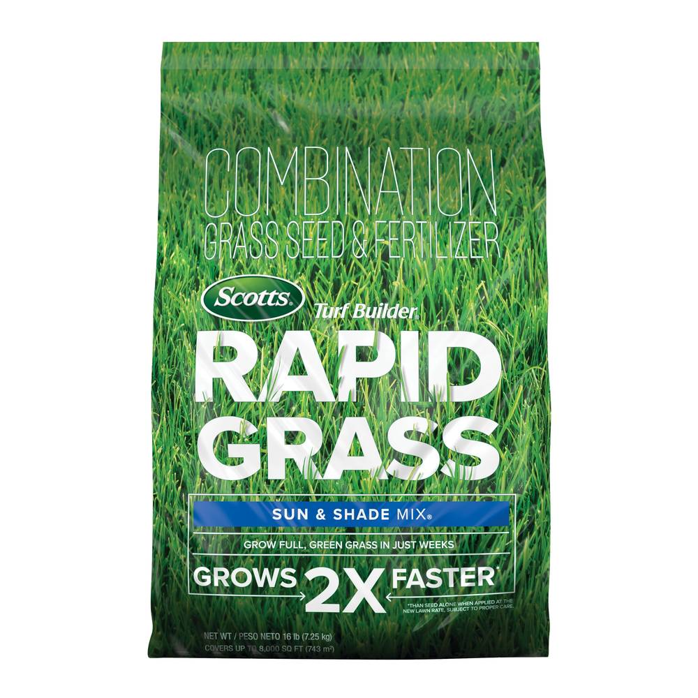 Scotts Turf Builder Rapid Grass Sun and Shade 16-lb Mixture/Blend Grass Seed | 18216