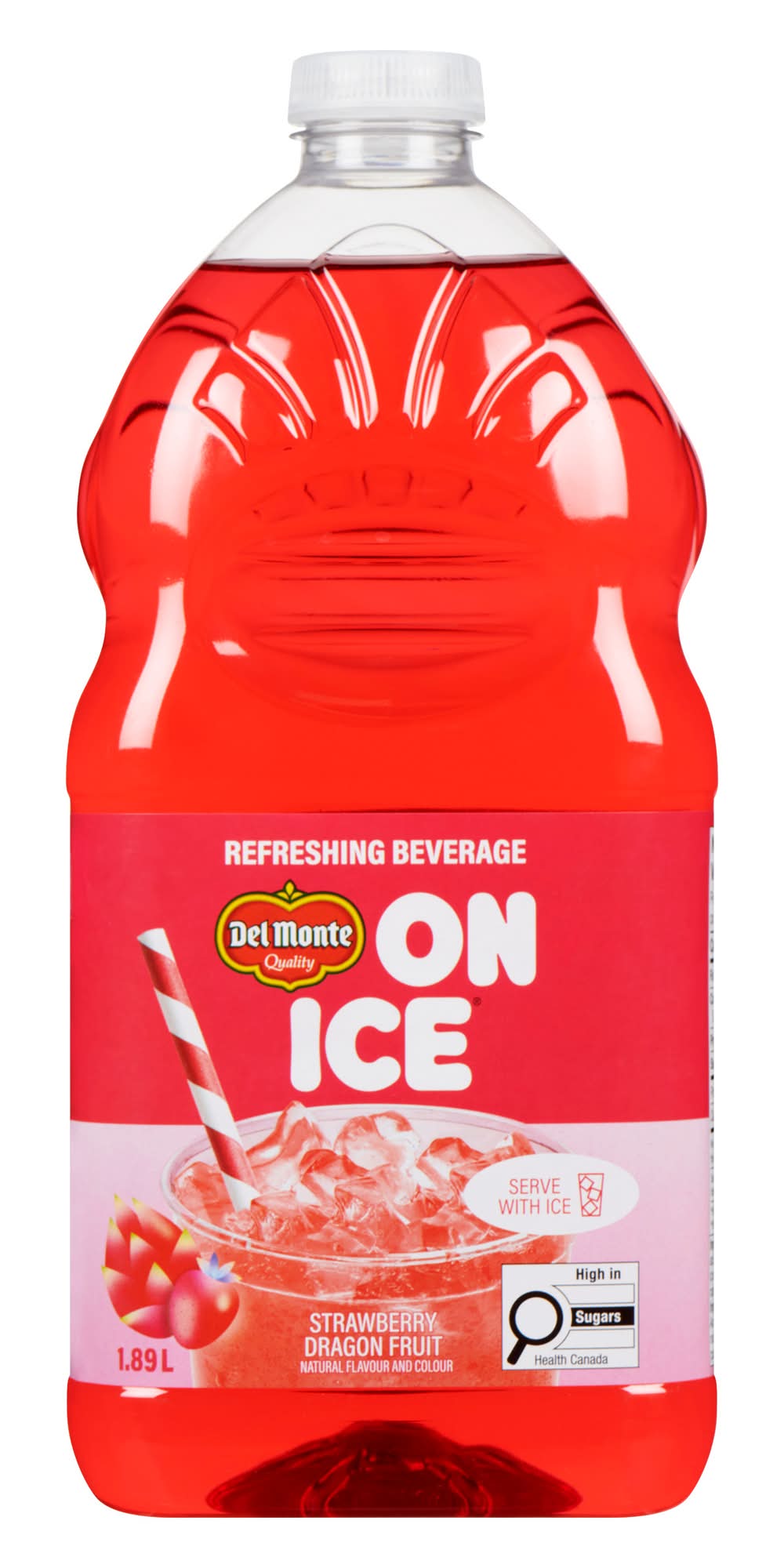 Del Monte On Ice Refreshing Beverage, Strawberry-Dragon (1.89 ml)
