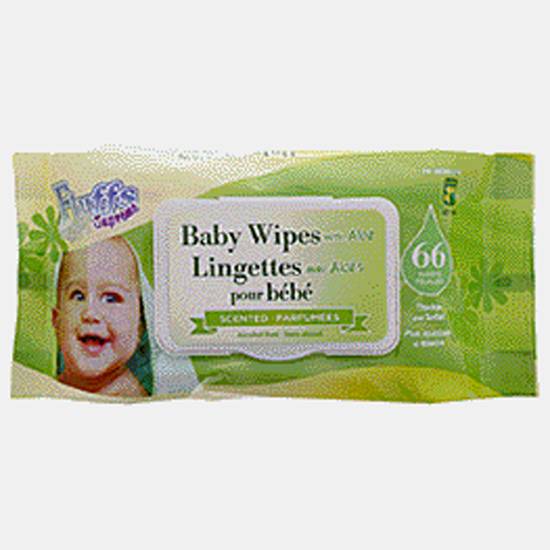 Fluffs Supreme Lingettes pour bébé, paquet de 66 (66mcx)