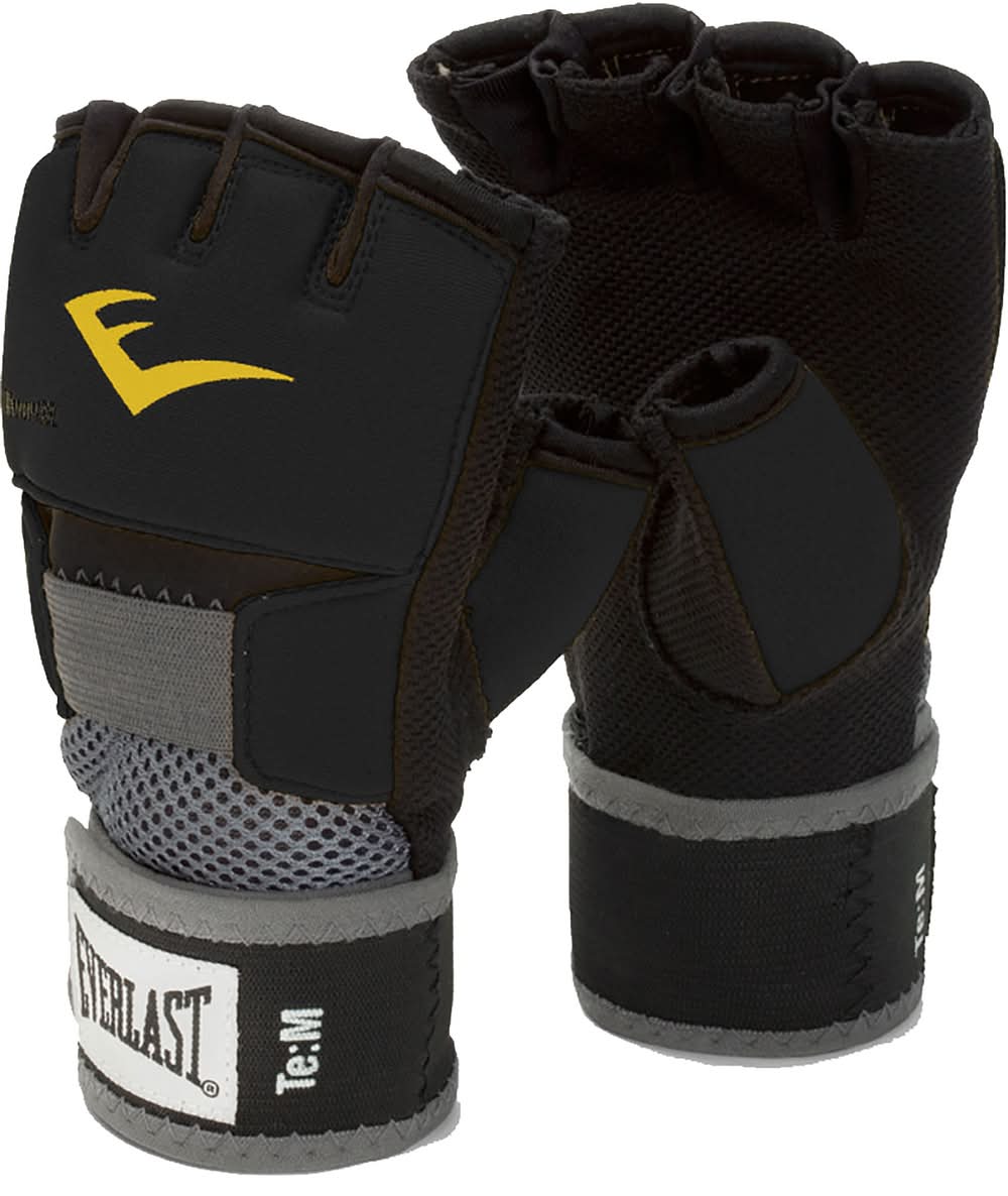 Everlast EverGel Hand Wraps (Black, L)