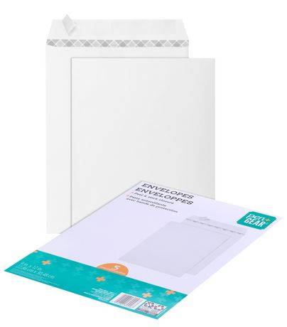 Pen+Gear Peel & Stick White Envelope White 9x12" (5 units)