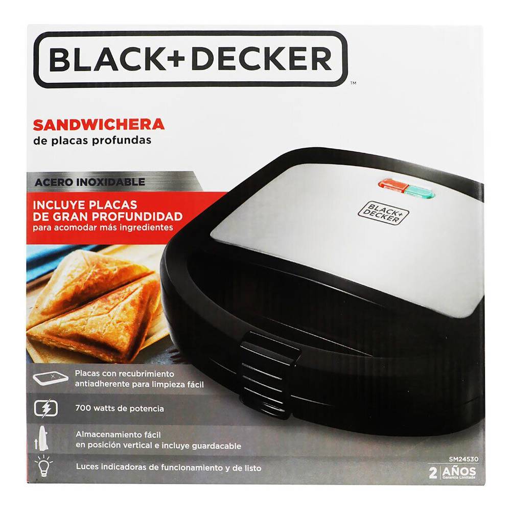Black + decker sandwichera 2 rebanadas (1 pieza)