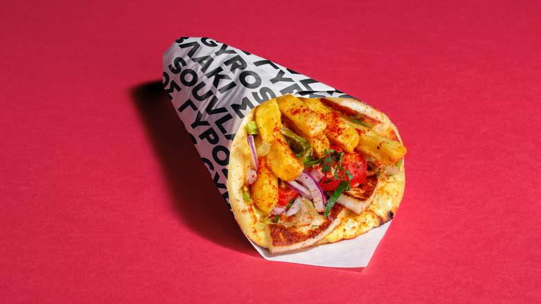 Grilled Halloumi Souvlaki Wrap