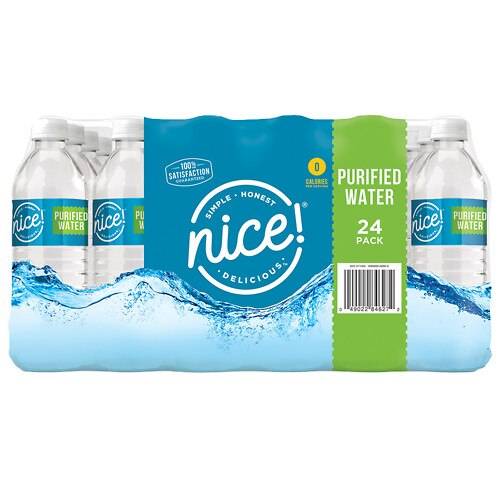 Order NICE! PURIFIED DRINK WTR 16.9Z 24S food online from Walgreens store, Roswell on bringmethat.com