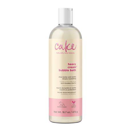 Cake Beauty Heavy Cream Bubble Bath, Shea Butter -Vanilla (473 g)