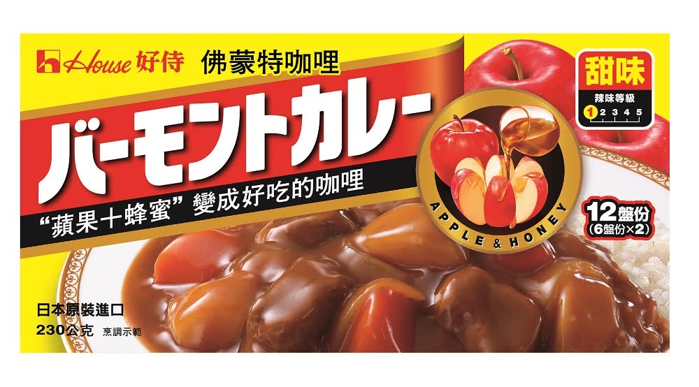 佛蒙特咖哩塊-甜味230g克 x 1Box盒 <230g克 x 1 x 1Box盒>