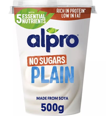 Alpro No Sugars Plain Plant Based Yogurt (500g)