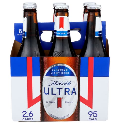 Michelob Ultra Beer 6 Pack Bottles