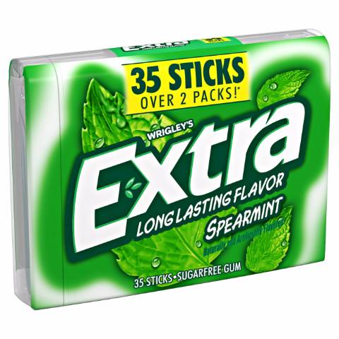 Extra Spearmint Sugar Free Chewing Gum (35 x 1 oz)