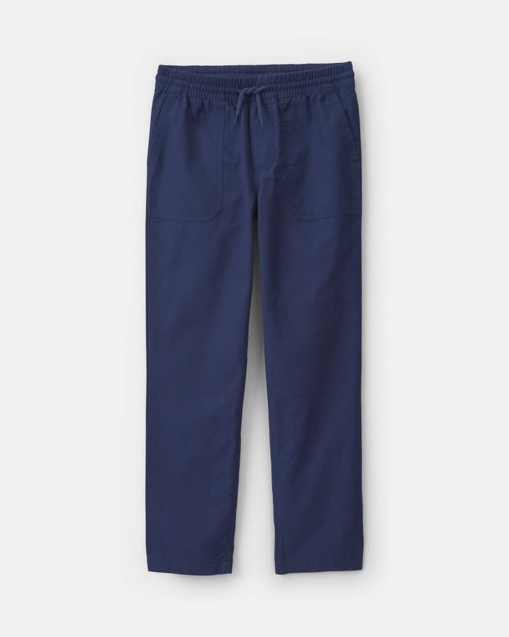 Boys Canvas Pull-On Pants - Navy - 7