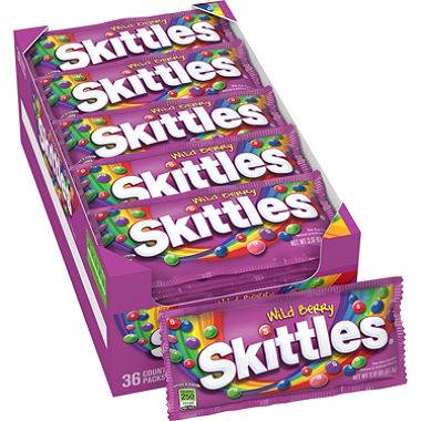 Skittles - Wild Berry Singles - 36/2 oz (36 Units)