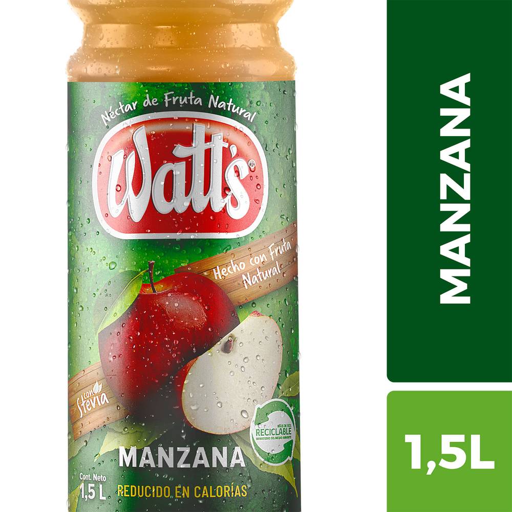 Watt's jugo néctar de manzana (botella 1.5 l)