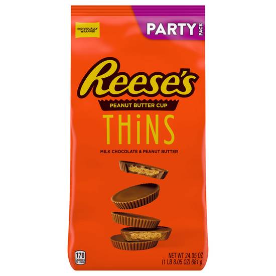 Reese's Thins Milk Chocolate & Peanut Butter Cup