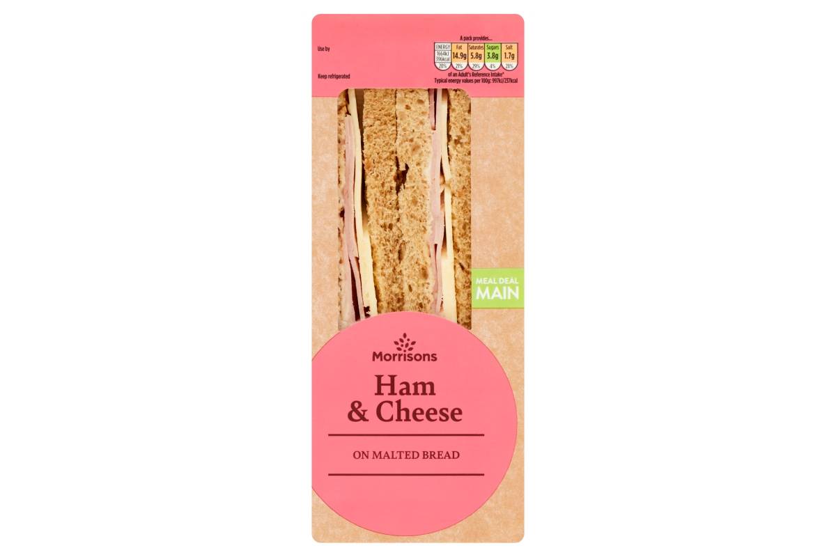 Morrisons Ham & Cheese Sandwich