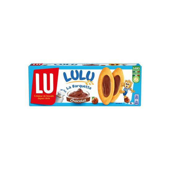 Biscuits Barquette chocolat noisette Lu 120g