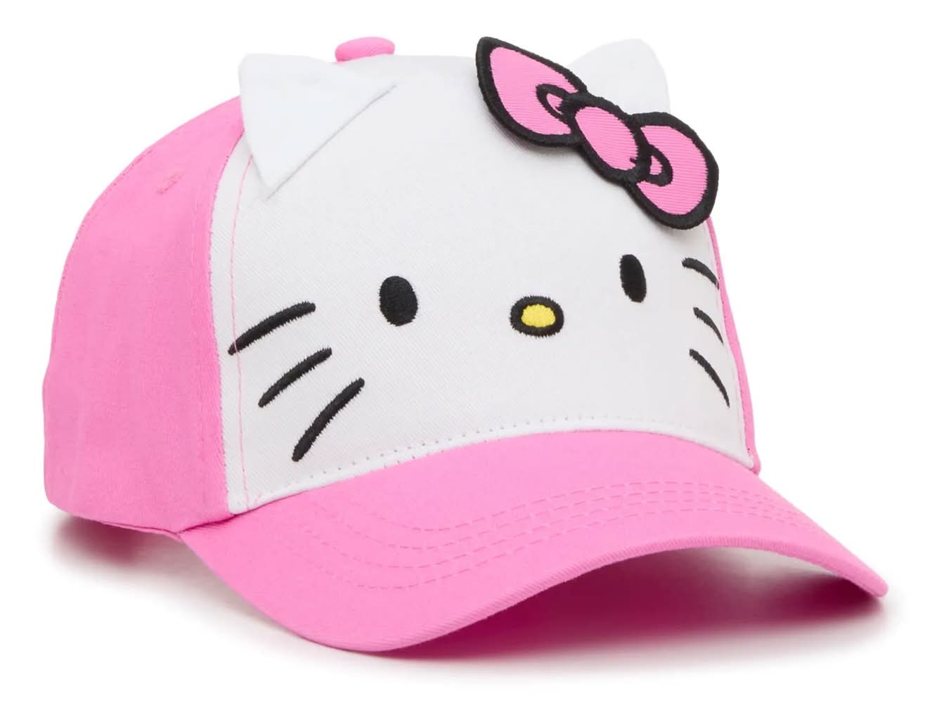 Hello Kitty Kids' Baseball Cap (White/Pink One Size)