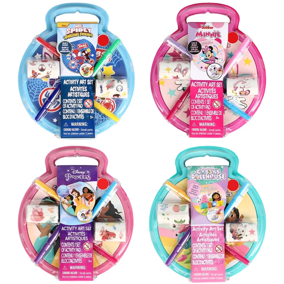 Character Activity Art Travel Set (4 ct)