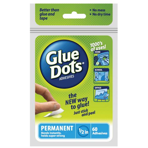 Glue Dots Permanent Blue (60 ct)