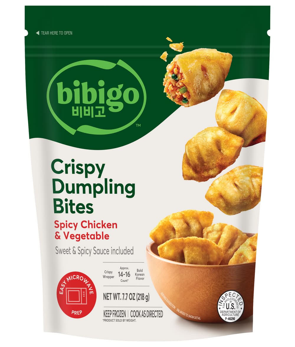 bibigo Crispy Spicy Chicken & Vegetable Dumpling With Sauce (7.7 oz)