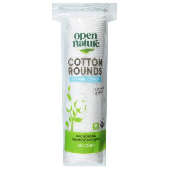 Open Nature Cotton Rounds Hypoallergenic (80 ct)